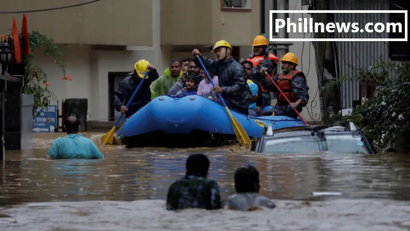 People 'jump from roof to roof' as Floods Kill 148 in Nepal