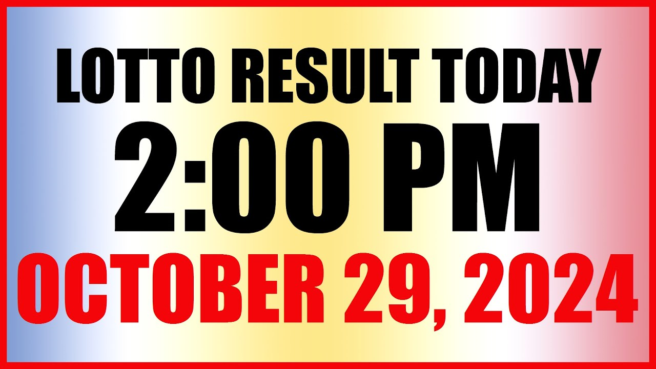 Lotto results for October 29, 2024