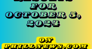 Lotto results for October 5, 2024